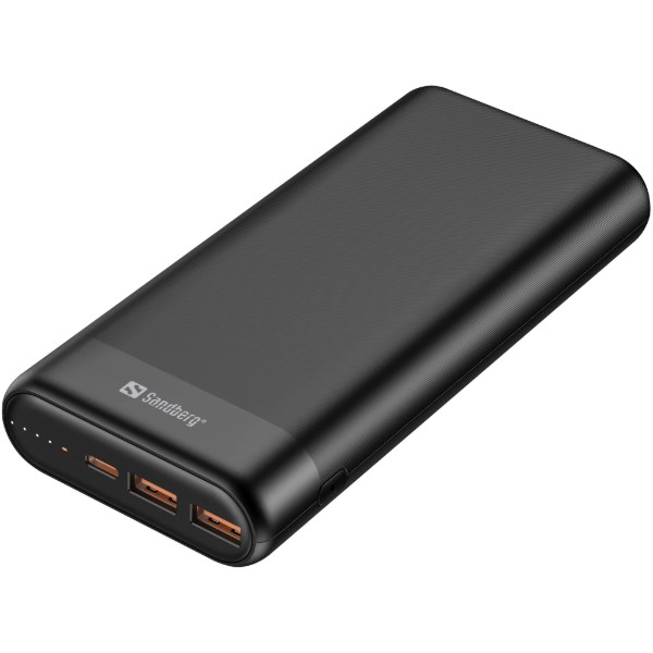 Фото - Батарея мобильная Sandberg PD 65W 3A QC3.0 20000 mAh, USB, 2хType-C OUT (420-62)