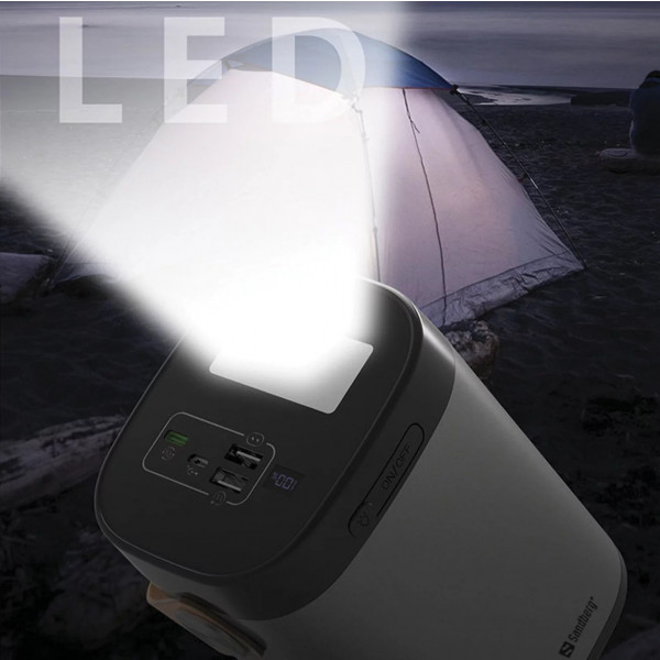 Фото - Батарея мобільна Sandberg PD 60000mAh 3A QC3.0/VOOC 20W, ліхтарик 3W (420-71)