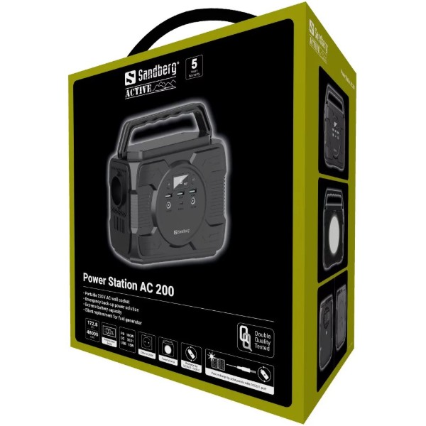 Фото - Зарядна станція універсальна Sandberg AC 200 (173Wh) 200W (420-83)