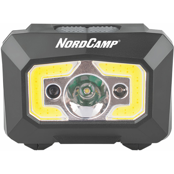 Фото - Фонарь аккумуляторный Nord Camp 280Lm, 3W XPE+COB, 1200mAh Sensor White/Red (NC30310)