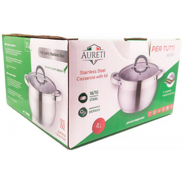 Фото - Каструля AURETI 20x12.5 см (LKA- 046IROCO-20C 78452)