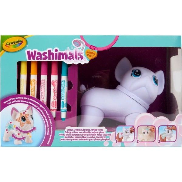 Фото - Набор для декупажа и росписи Crayola Washimals Пес-великан с фломастерами 5 шт. (74-0227)