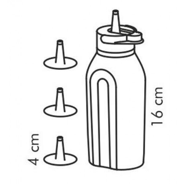 Фото - Ємність мірна tescoma Presto 250 мл 4 насадки (420728)