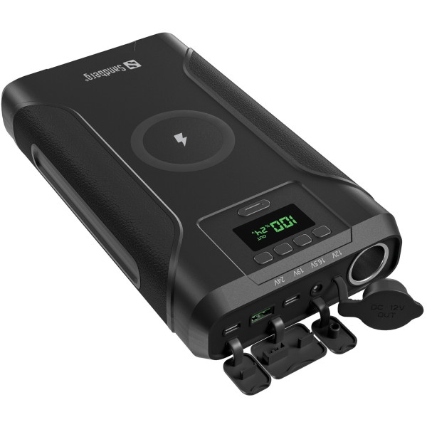 Фото - Батарея мобильная Sandberg Survivor 76800mAh DC91W PD100W,2xUSB-С+USB-A18W,Cigar Lighter120W (421-15)