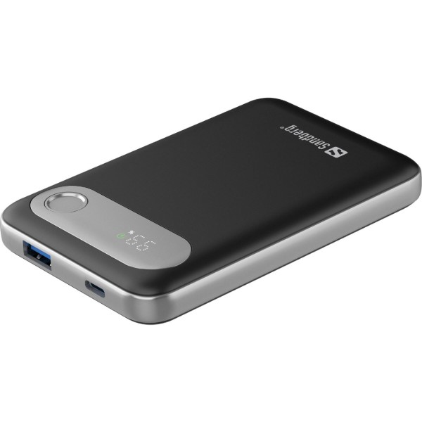 Фото - Батарея мобильная Sandberg Travel 10000mAh 20W 4,5A PD,QC3.0,USB-A,USB-C, LED Gray (421-16) Фото - Батарея мобильная Sandberg Travel 10000mAh 20W 4,5A PD,QC3.0,USB-A,USB-C, LED Gray (421-16)