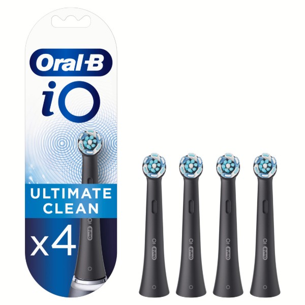 Фото - Насадка для зубної щітки Oral-B Braun iO RB Ultimate Clean максимальне очищення Чорні, 4 шт