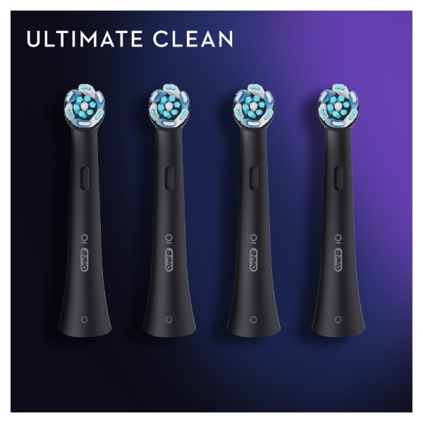 Фото - Насадка для зубної щітки Oral-B Braun iO RB Ultimate Clean максимальне очищення Чорні, 4 шт
