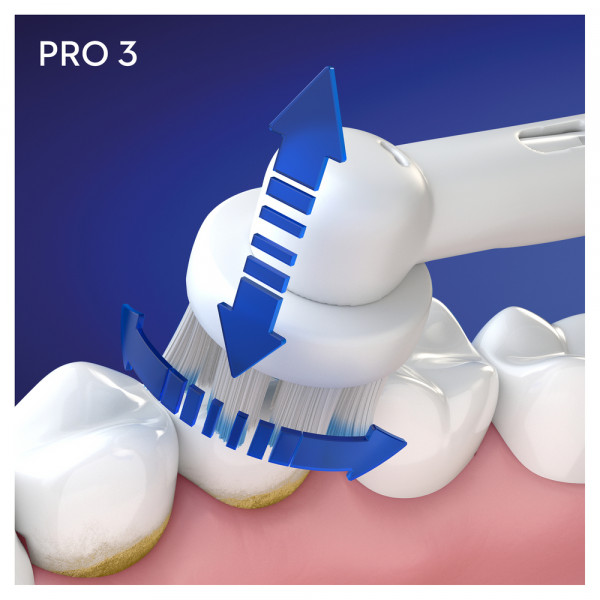 Фото - Зубна щітка електрична Oral-B Braun Pro Series 3 3500 D505.513.3X Біла + Футляр
