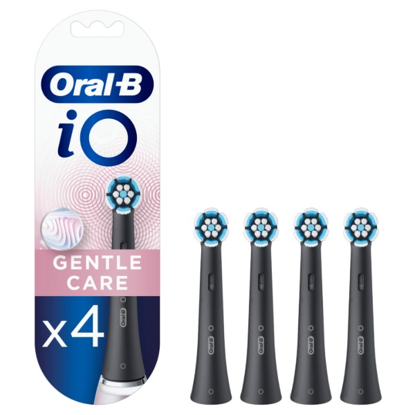 Фото - Насадка для зубной щетки Oral-B Braun iO Gentle Care нежный уход чорные, 4 шт