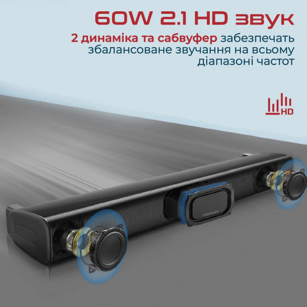Фото - Саундбар Promate Streambar-60.Black