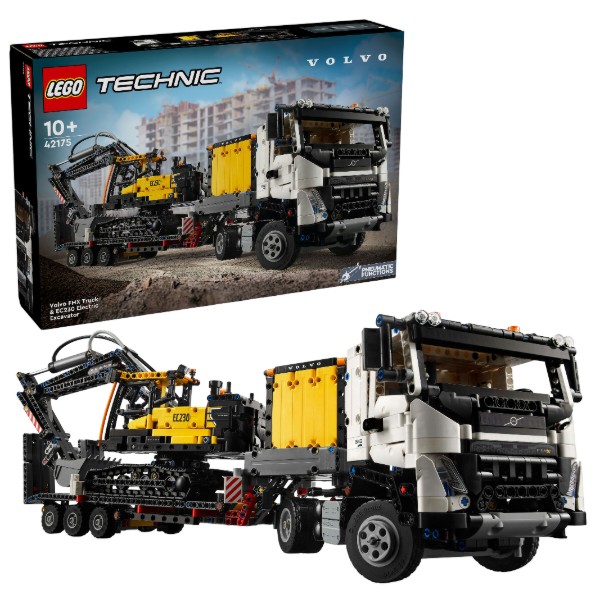 Фото - Конструктор LEGO Грузовик Volvo FMX и Электрический экскаватор EC230 (42175)