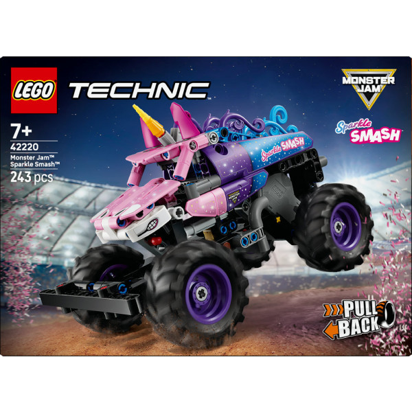 Фото - Конструктор LEGO  Technic Monster Jam™ Sparkle Smash™ із функцією «Pull-Back» (42220)