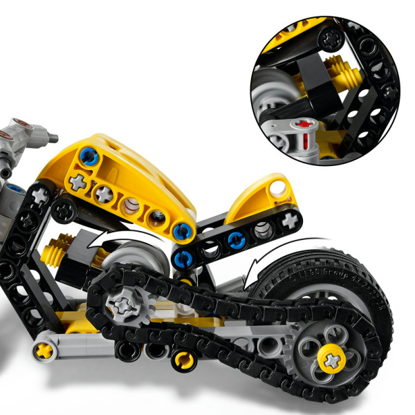 Фото - Конструктор LEGO Technic Жовтий мотоцикл (42225)