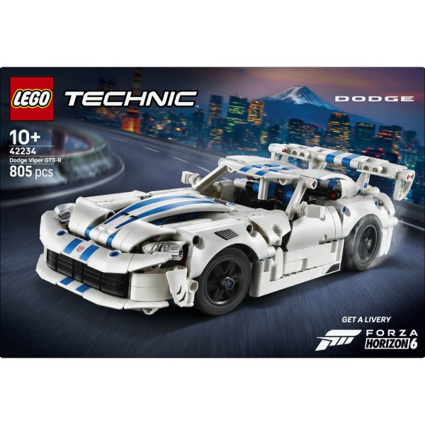 Фото - Конструктор LEGO Technic Спортивный автомобиль Dodge Viper GTS-R (42234)