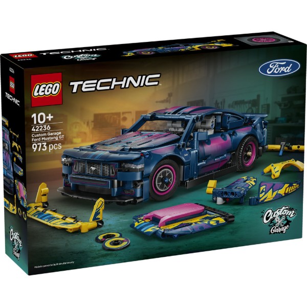 Фото - Конструктор LEGO Technic Тюнинг-гараж с автомобилем Ford Mustang GT (42236)