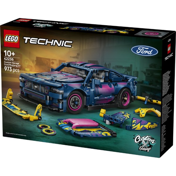 Фото - Конструктор LEGO Technic Тюнинг-гараж с автомобилем Ford Mustang GT (42236)