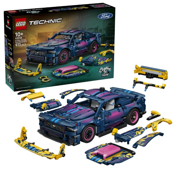 Фото - Конструктор LEGO Technic Тюнинг-гараж с автомобилем Ford Mustang GT (42236)
