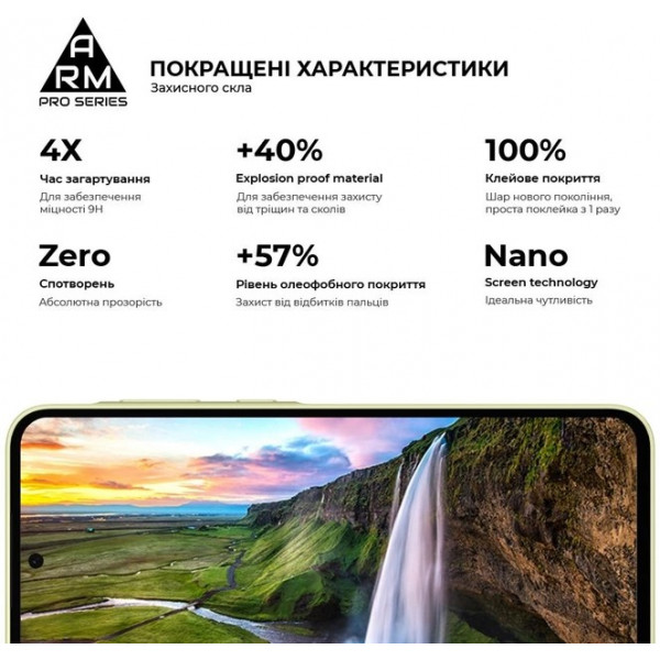 Фото - Захисне скло для смартфону Armorstandart Pro for Samsung A35 5G (A356)/ M35 5G (M536) Black (ARM74347)