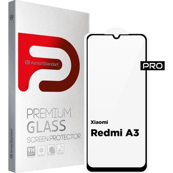Фото - Защитное стекло для смартфона Armorstandart Pro for Xiaomi Redmi A3 Black (ARM74453)