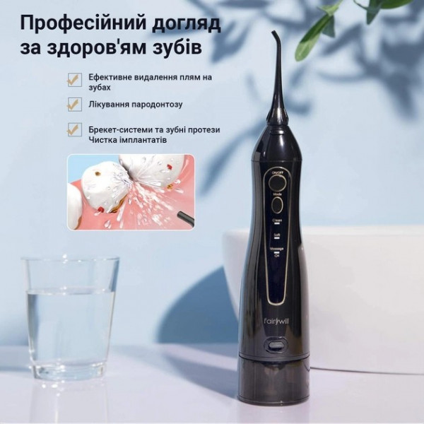 Фото - Насадка для ирригатора Fairywill F5020E Black 4 шт.