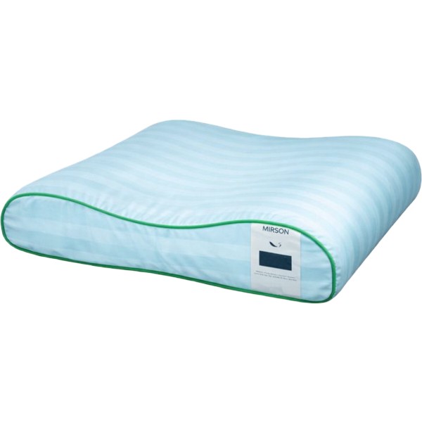 Фото - Подушка ортопедическая MirSon №4246 Satin Stripe 30-0014 Mint (2200006424642)