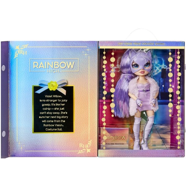 Фото - Кукольный набор Rainbow High "Маскарад" -  ВАЙОЛЕТ ВИЛЛОУ (с аксессуарами) (424857)