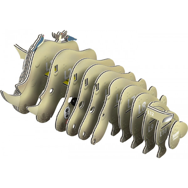 Фото - 3D пазли EUGY Зоопарк: Носоріг (XEG-076)