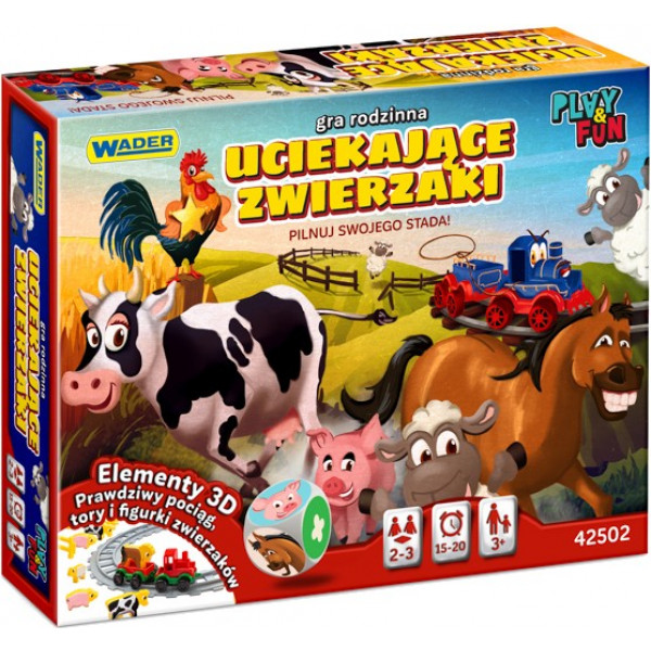 Фото - Настільна гра (3-4 роки) Wader "Тварини, що тікають"(42502) Фото - Настільна гра (3-4 роки) Wader "Тварини, що тікають"(42502)
