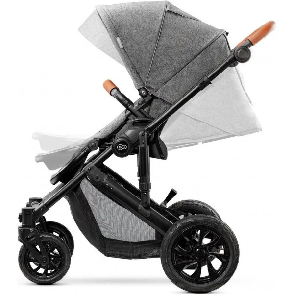 Фото - Коляска универсальная 2 в 1 Kinderkraft Prime Gray + MommyBag (KKWPRIMGRMB200)