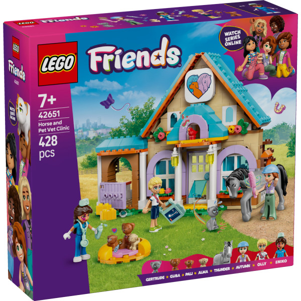Фото - Конструктор LEGO Friends Ветеринарная клиника для лошадей и домашних питомцев (42651)