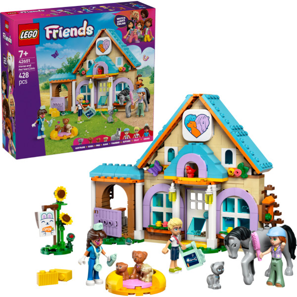 Фото - Конструктор LEGO Friends Ветеринарная клиника для лошадей и домашних питомцев (42651)