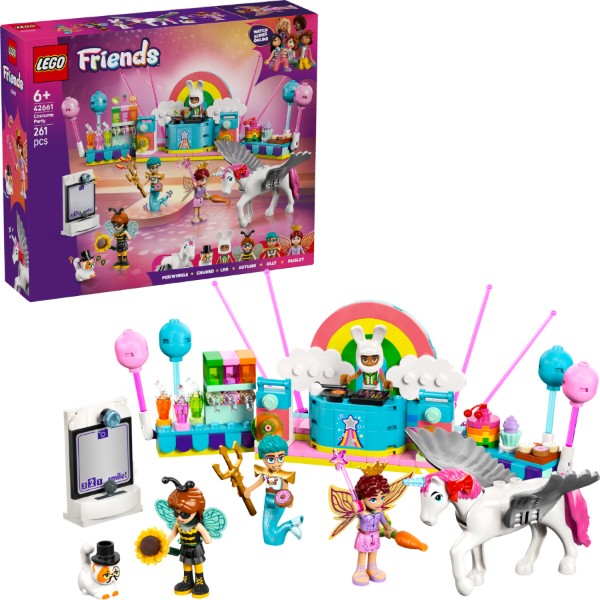 Фото - Конструктор LEGO Friends Костюмована вечірка з єдинорогом і феєю (42661)