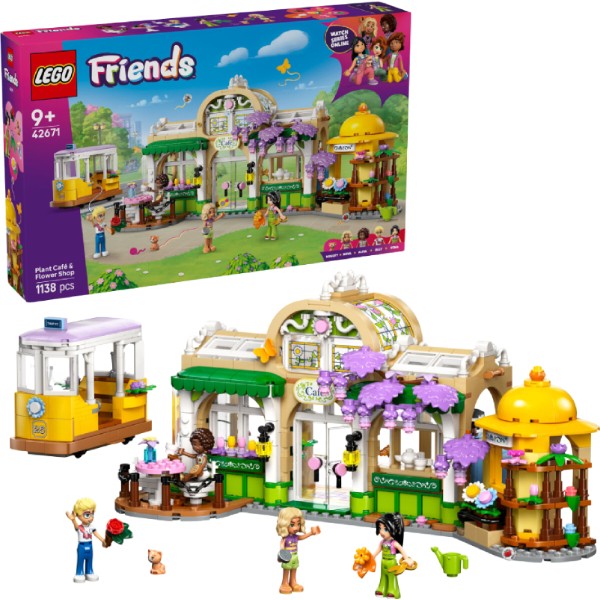 Фото - Конструктор LEGO Friends Кавʼярня з рослинами і квіткова крамниця (42671)
