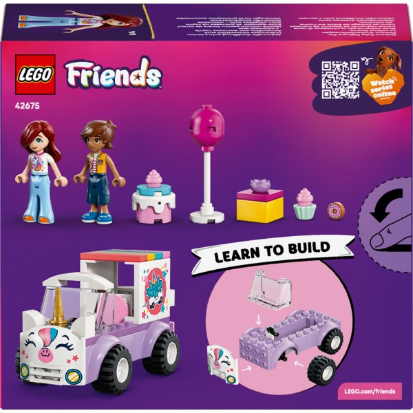 Фото - Конструктор LEGO Friends Автомобиль для доставки тортов с единорогами (42675)