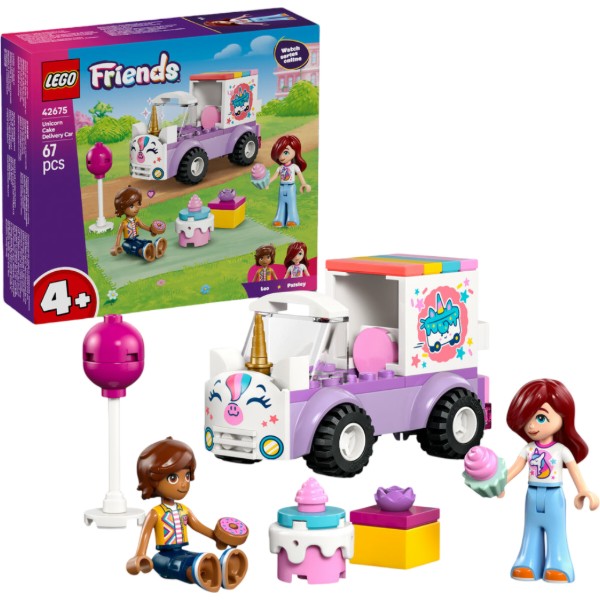 Фото - Конструктор LEGO Friends Автомобиль для доставки тортов с единорогами (42675)