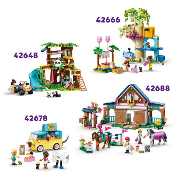 Фото - Конструктор LEGO Friends Фургон с аксессуарами для питомцев (42678)