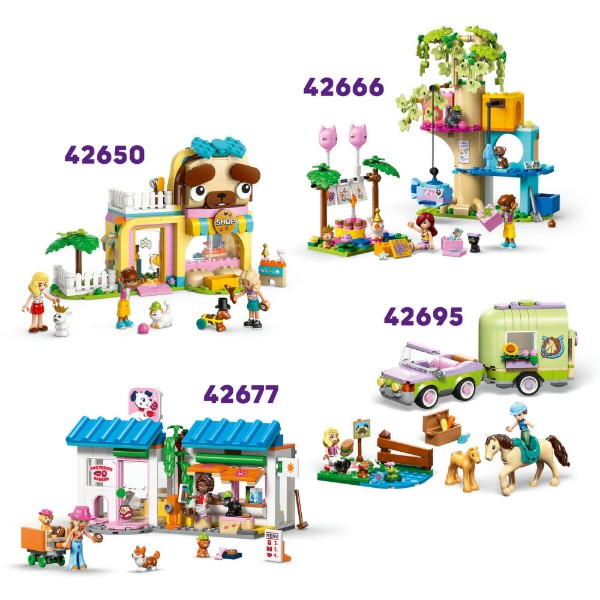 Фото - Конструктор LEGO Friends Фургон с аксессуарами для питомцев (42678)