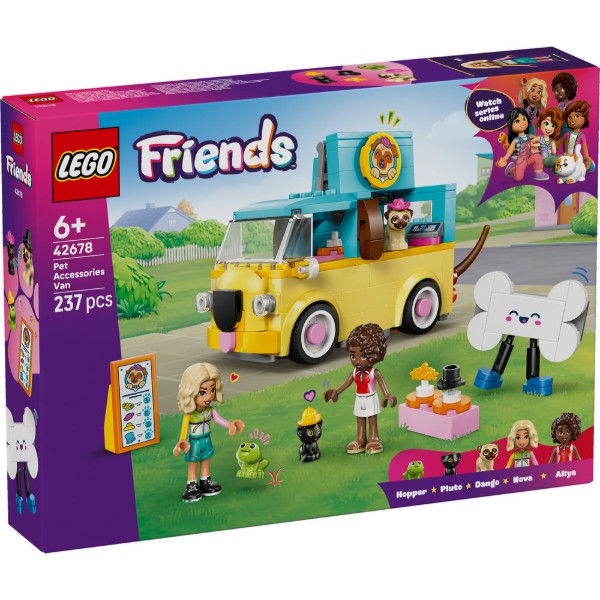 Фото - Конструктор LEGO Friends Фургон с аксессуарами для питомцев (42678)