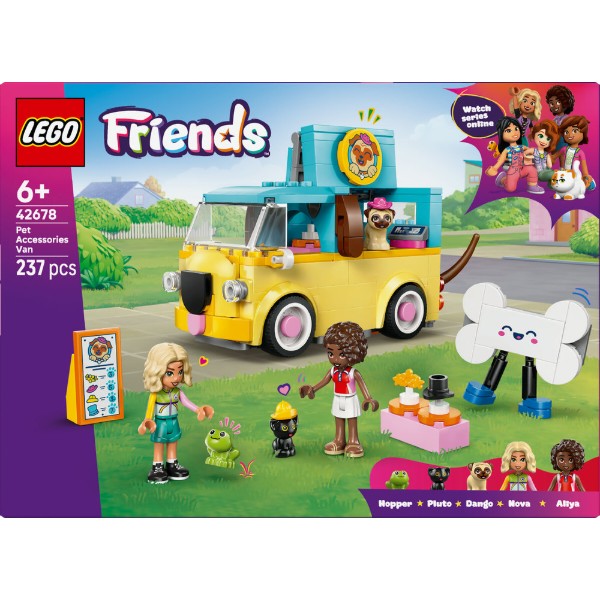 Фото - Конструктор LEGO Friends Фургон с аксессуарами для питомцев (42678)