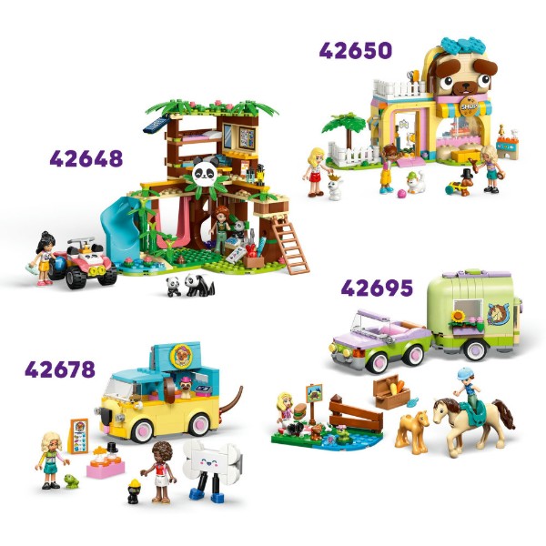 Фото - Конструктор LEGO Friends Фургон с аксессуарами для питомцев (42678)