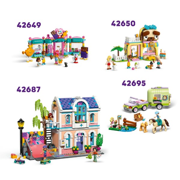 Фото - Конструктор LEGO  Friends Причіп для коня й лошати (42695)