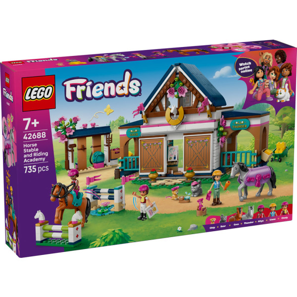 Фото - Конструктор LEGO  Friends Кінна стайня і академія верхової їзди (42688)