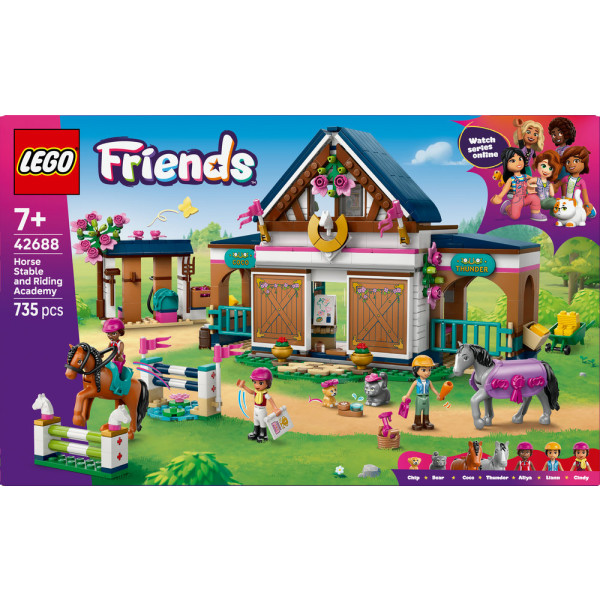 Фото - Конструктор LEGO  Friends Кінна стайня і академія верхової їзди (42688)