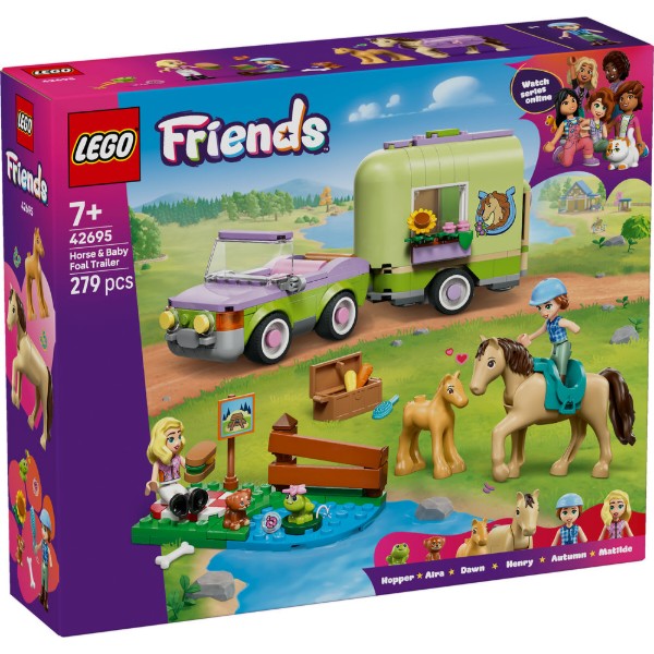 Фото - Конструктор LEGO  Friends Причіп для коня й лошати (42695)