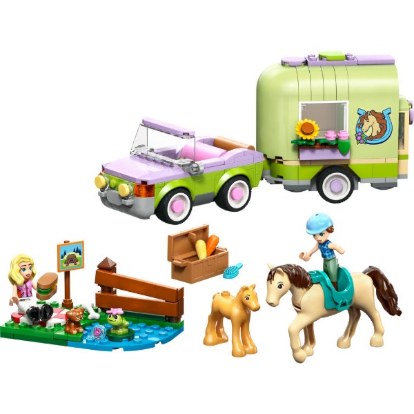Фото - Конструктор LEGO  Friends Причіп для коня й лошати (42695)