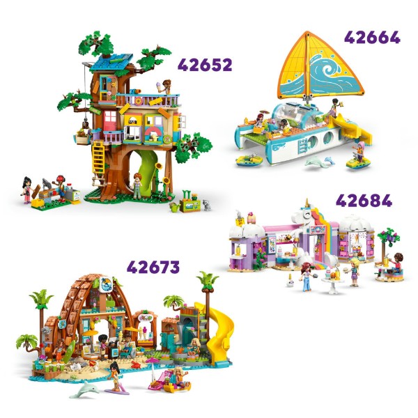 Фото - Конструктор LEGO  Friends Пляжний будиночок з морськими котиками (42699)