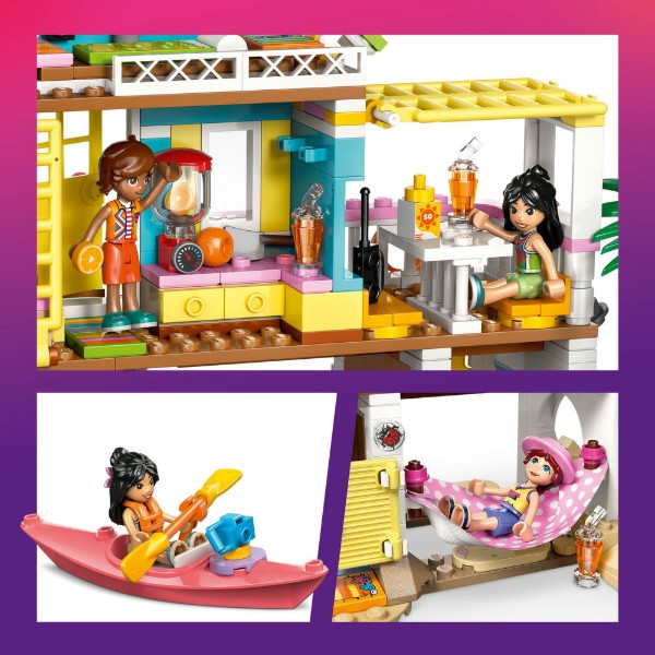 Фото - Конструктор LEGO  Friends Пляжний будиночок з морськими котиками (42699)