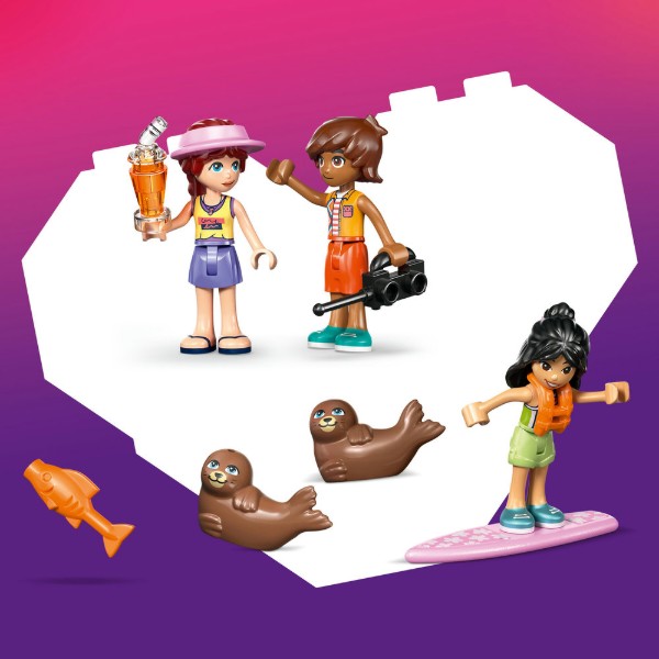 Фото - Конструктор LEGO  Friends Пляжний будиночок з морськими котиками (42699)