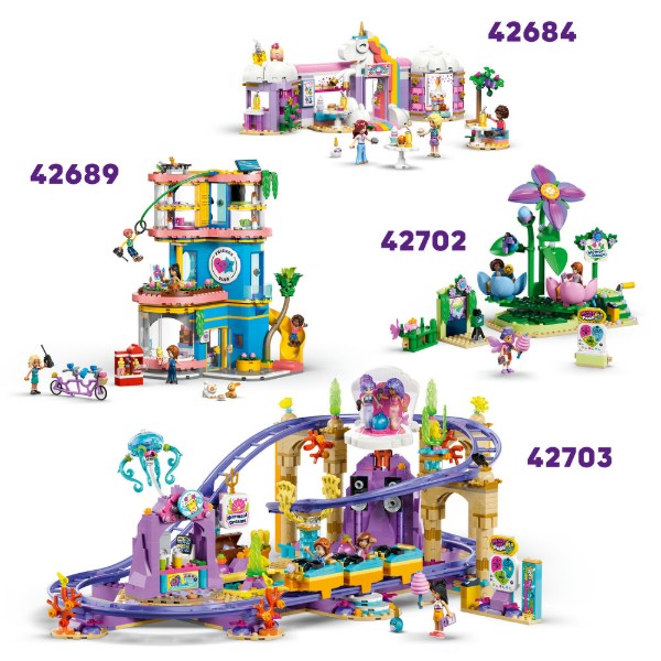 Фото - Конструктор LEGO  Friends Карусель із квітами й чашками та казкова фотобудка (42702)