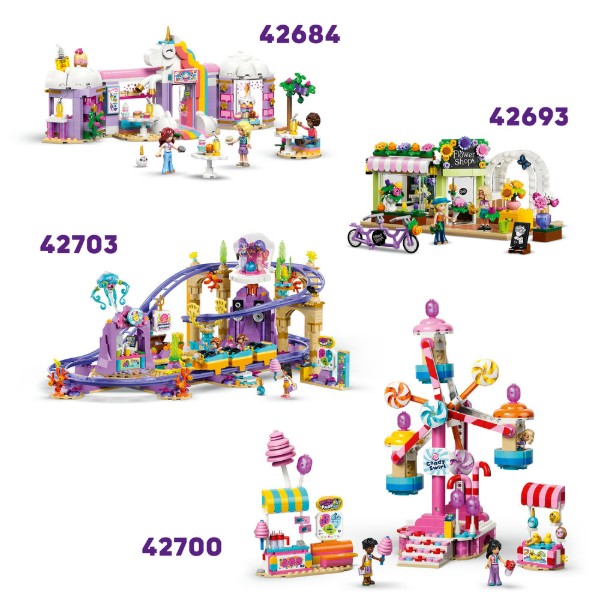 Фото - Конструктор LEGO  Friends  Колесо огляду з цукерками та капкейками (42700)